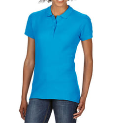 Gildan Womens/Ladies Double PiquÃ© Polo Shirt - XL, Sapphire Blue