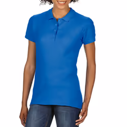 Gildan Womens/Ladies Double PiquÃ© Polo Shirt - L, Royal Blue