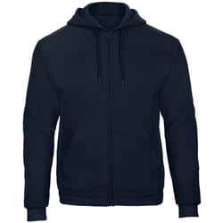 B&C Unisex Adult ID.205 50/50 Full Zip Hoodie - XXL, Navy