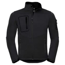 Russell Mens Sports Soft Shell Jacket - XXL, Black