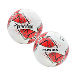 Precision Fusion FIFA Basic Training Ball - 4, White/Red/Grey/Black