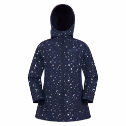 Mountain Warehouse Childrens/Kids Exodus Stars Long Length Soft Shell Jacket - 3-4 Years, Iridescent