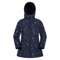 Mountain Warehouse Childrens/Kids Exodus Stars Long Length Soft Shell Jacket - 3-4 Years, Iridescent