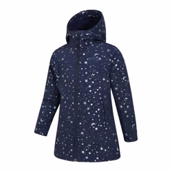 Mountain Warehouse Childrens/Kids Exodus Stars Long Length Soft Shell Jacket - 3-4 Years, Iridescent