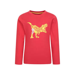 Mountain Warehouse Childrens/Kids Roar Dino Organic Top - 7-8 Years, Red