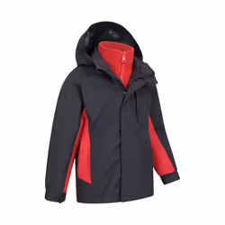 Mountain Warehouse Childrens/Kids Cannonball 3 in 1 Waterproof Jacket - 3-4 Years, Grey