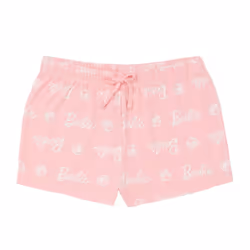 Barbie Womens/Ladies Short Pyjama Set - 8 UK, Pink/White