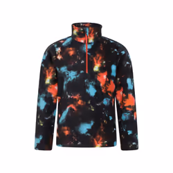 Mountain Warehouse Childrens/Kids Pursuit Printed Half Zip Fleece Top