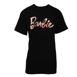 Barbie Womens/Ladies Oversized T-Shirt - 3XL, Black/Pink