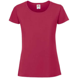 Fruit of the Loom Womens/Ladies Iconic 195 Premium T-Shirt - XL, Cranberry