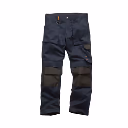Scruffs Mens Work Trousers - 38R, Navy