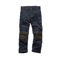 Scruffs Mens Work Trousers - 38R, Navy