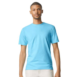 Gildan Mens Short Sleeve Soft-Style T-Shirt - M, Sky Blue
