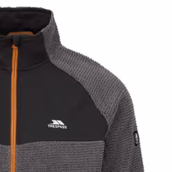 Trespass Mens Cranwell Fleece Jacket - XL, Storm Grey