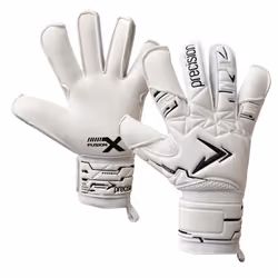 Precision Unisex Adult Fusion X Pro Classic Hybrid Giga Goalkeeper Gloves - 9.5, White/Black