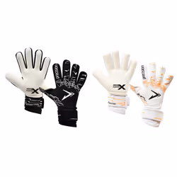 Precision Childrens/Kids Fusion X Pro Lite Giga Goalkeeper Gloves - 6, White/Fluorescent Orange