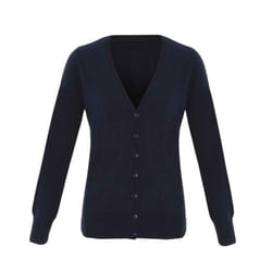 Premier Womens/Ladies Essential Acrylic V Neck Cardigan - 26 UK, Navy
