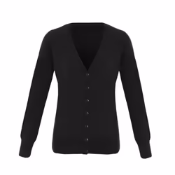 Premier Womens/Ladies Essential Acrylic V Neck Cardigan - 14 UK, Black