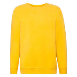 Fruit of the Loom Childrens/Kids Premium Drop Shoulder Sweatshirt - 12-13 Years, Sunflower