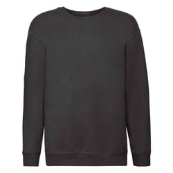 Fruit of the Loom Childrens/Kids Premium Drop Shoulder Sweatshirt - 14-15 Years, Black