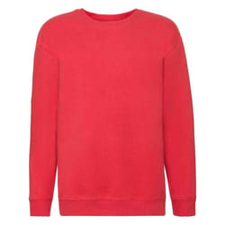 Fruit of the Loom Childrens/Kids Premium Drop Shoulder Sweatshirt - 12-13 Years, Red