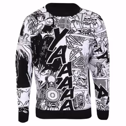 Star Wars Unisex Adult Manga Knitted Jumper - S, Black/White