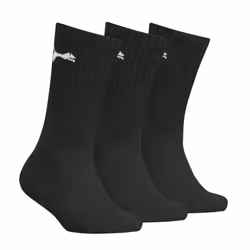 Puma Childrens/Kids Logo Crew Socks (Pack Of 3) - 12 UK Child-2 UK, Black