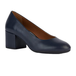 Geox Womens/Ladies D Eleana A Nappa Leather Court Shoes - 8 UK, Navy