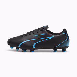 Puma Childrens/Kids Vitoria Football Boots - 11 UK Child, Black/Luminous Blue