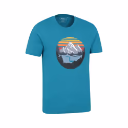 Mountain Warehouse Mens Take A Hike Organic T-Shirt - XXL, Petrol