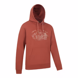 Mountain Warehouse Mens Into The Wild Hoodie - XXS, Rust