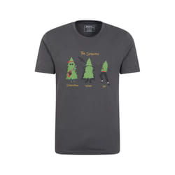 Mountain Warehouse Mens Spruce Springsteen Organic T-Shirt - XL, Charcoal