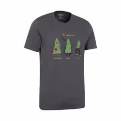 Mountain Warehouse Mens Spruce Springsteen Organic T-Shirt - XL, Charcoal