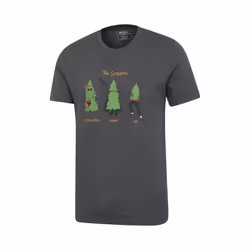 Mountain Warehouse Mens Spruce Springsteen Organic T-Shirt - XL, Charcoal
