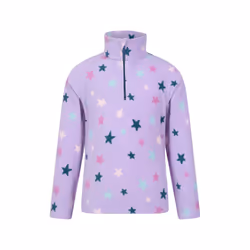 Mountain Warehouse Childrens/Kids Endeavour Stars Half Zip Fleece Top - 3-4 Years, Lilac