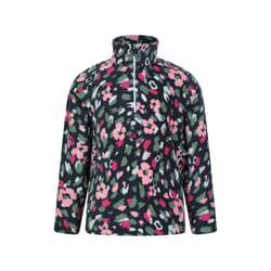 Mountain Warehouse Childrens/Kids Endeavour Floral Half Zip Fleece Top - 5-6 Years, Indigo