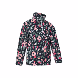 Mountain Warehouse Childrens/Kids Endeavour Floral Half Zip Fleece Top - 5-6 Years, Indigo