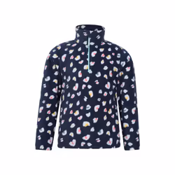 Mountain Warehouse Childrens/Kids Endeavour Animal Print Half Zip Fleece Top - 7-8 Years, Pale Yellow