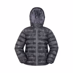 Mountain Warehouse Childrens/Kids Seasons Camouflage Padded Jacket - 13 Years, Black