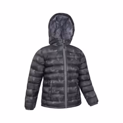Mountain Warehouse Childrens/Kids Seasons Camouflage Padded Jacket - 13 Years, Black