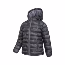 Mountain Warehouse Childrens/Kids Seasons Camouflage Padded Jacket - 13 Years, Black