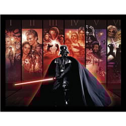 Star Wars Darth Vader Montage Printed Framed Poster