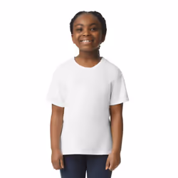 Gildan Childrens/Kids Plain T-Shirt - 7-8 Years, White