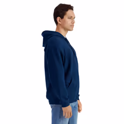 Gildan Mens Softstyle Fleece Midweight Full Zip Hoodie - M, Navy
