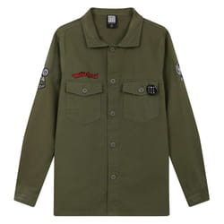 Amplified Mens Motorhead Overshirt - M, Khaki Green
