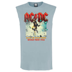 Amplified Mens Blow Up Your Video AC/DC Sleeveless Tank Top - M, Strange Blue