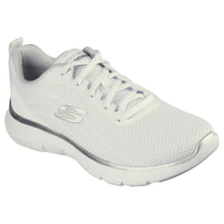 Skechers Womens/Ladies Flex Appeal 5.0 Uptake Contrast Trainers - 8 UK, White/Silver