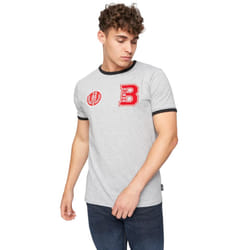Bench Mens Ralphio T-Shirt - L, Grey Marl