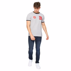 Bench Mens Ralphio T-Shirt - L, Grey Marl