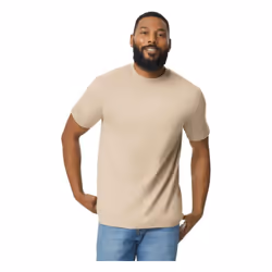 Gildan Mens Plain Lightweight T-Shirt - S, Sand